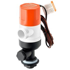 VEVOR Livewell Pump for Boat, 12V 800 GPH Straight Livewell Aerator Pump with Dual Inlet, ABA Housing & Detachable Motor Cartridge