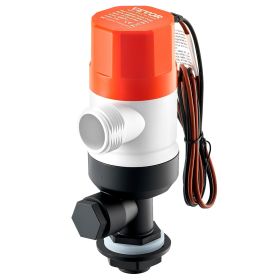 VEVOR Livewell Pump for Boat, 12V 500 GPH Straight Livewell Aerator Pump with Dual Inlets, ABA Housing & Detachable Motor Cartridge