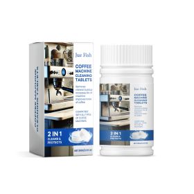 Jue-Fish Coffee Machine Cleaning Sheet, Clean Coffee Machine Filter To Dirt Stains Maintenance Refurbished Cleaning Sheet