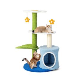 Indoor Cat Tower with Sisal Covered Scratching Posts