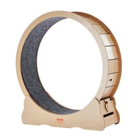VEVOR Wooden Cat Exercise Wheel, 43.3" Large Cat Treadmill Wheel for Indoor Cats
