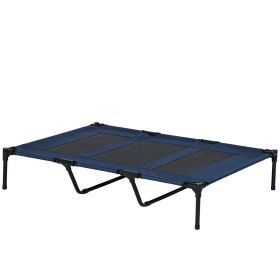 48" x 36" Elevated Breathable Dog Bed w/ Carry Bag Dark Blue (Option: Dark Blue-920x235x100 mm)