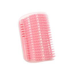 1/2pcs Corner Scrubber Cat Scratcher Massage Brush Scratcher Toy Cat Scratch Board, Wall Corner Cat Brush Pet Groomer Tool Brush Comb Pet Supplie (Quantity: 1pc, Color: Pink)