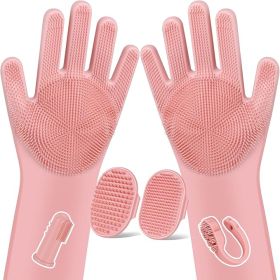 6PCS Pet Grooming Kit for Dogs (Color: Pink)