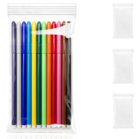 Clear Plastic Reclosable Zipper Bags (Color: Clear)